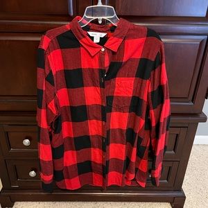 Old Navy Buffalo Plaid Flannel Shirt
